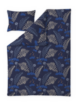 60652-5464-01-06; Finlayson Sammaleinen Pussilakanasetti Sininen / Beige / 150x210 + 50x60 cm