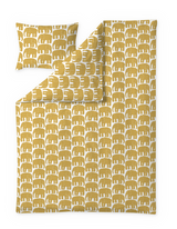 60652-4547-27-06; Finlayson Elefantti Pussilakanasetti Tummankeltainen / 150x210 + 50x60 cm