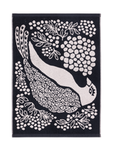 109000-9901; Finlayson Viserrys Hand towel Musta-valkoinen / 50x70 cm
