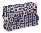 80250-5492-02-05; Finlayson Kukkariemu Toilettilaukku Tummansininen / Roosa / 28x20 cm