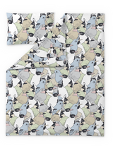 60662-5490-01-06; Finlayson Sekaparvi Lasten pussilakanasetti Pastelli / 120x160 + 40x60 cm