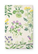 80419-5502-02-06; Finlayson Joutomaa Pöytäliina Luonnonvalkoinen / Vihreä / 145x250 cm