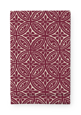 80419-4594-03-06; Finlayson Elektra Pöytäliina Viininpunainen / 145x250 cm