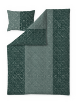 60712-4594-02-06; Finlayson Elektra Satiinipussilakanasetti Vihreä / 150x210 + 50x60 cm