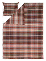 60679-1951-01-06; Finlayson Reino Flanellipussilakanasetti Ruskea / 150x210 + 50x60 cm