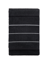 70578-4292-10-06; Finlayson Ruoko Kylpypyyhe Musta / Harmaa / 90x180 cm