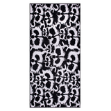 70556-4682-01-06; Finlayson Pesue Kylpypyyhe Musta / Valkoinen / 90x180 cm