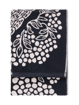 108999-9901_3; Finlayson Viserrys Bath towel Musta-valkoinen / 70x140 cm