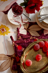 80017-5498-01-10_2; Finlayson Ruusunmarja Patalappu 2kpl Luumu / 22x22 cm