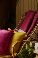 81826-0300-01-04_1; Finlayson Lumoava Koristetyynynpäällinen Keltainen / 50x50 cm