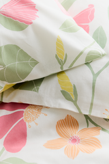 60653-4287-11-06_1; Finlayson Unelma Pussilakanasetti Vihreä / Pinkki / 150x210 + 50x60 cm