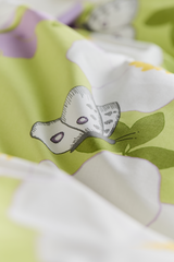 60652-5503-01-06_2; Finlayson Ruusa Pussilakanasetti Vaaleanvihreä / Vaaleanlila / 150x210 + 50x60 cm