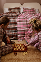 60679-4301-01-06_3; 60679-1951-01-06_3; Finlayson Reino Flanellipussilakanasetti Ruskea / 150x210 + 50x60 cm