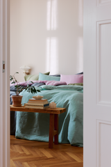 60760-0200-09-06_4; 60760-0200-10-06_4; 60765-0200-09-05_4; Finlayson Lino Parivuoteen pellavapussilakanasetti Liila / 240x210 + 50x60 cm