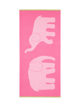 70564-5415-03-06; Finlayson Elefantti vapaa Kylpypyyhe Pinkki / Vihreä / 70x150 cm