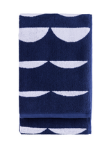 70074-4674-05-06; Finlayson Pajatso Kylpypyyhe Tummansininen / Valkoinen / 70x150 cm