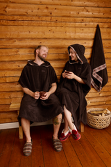 71214-1951-01-03_4; Finlayson Reino Kylpyponcho Ruskea / Onesize