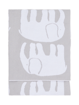 20995-4547-05-04; Finlayson Elefantti Vauvan torkkupeitto Harmaa / Valkoinen / 80x100 cm