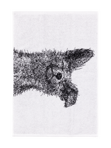 70510-5412-01-12; Finlayson Kettu Käsipyyhe Musta / Valkoinen / 50x70 cm