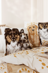 108838-1000_1; Finlayson Ystävykset Cushion cover Beige / 43x43 cm