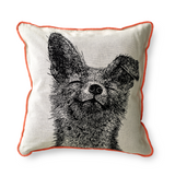 80821-5035-01-04; Finlayson Kettu Koristetyynynpäällinen Musta / Valkoinen / 50x50 cm