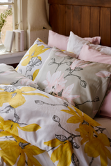 60712-4667-21-06_2; 60692-4667-11-05_2; 60712-4667-11-06_2; Finlayson Magnolia Satiinipussilakanasetti Harmaa / 150x210 + 50x60 cm