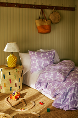 60652-4547-29-06_1; Finlayson Elefantti Pussilakanasetti Vaaleanliila / 150x210 + 50x60 cm