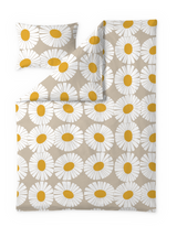 60652-5516-04-06; Finlayson Valo Pussilakanasetti Hiekka / Tummankeltainen / 150x210 + 50x60 cm