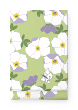 80419-5512-01-06; Finlayson Ruusa Pöytäliina Vaaleanvihreä / Vaaleanlila / 145x250 cm