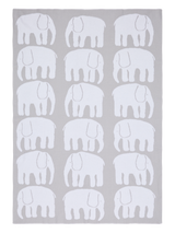 20995-4547-05-04_3; Finlayson Elefantti Vauvan torkkupeitto Harmaa / Valkoinen / 80x100 cm