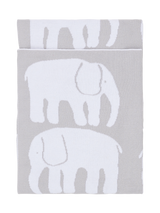 20995-4547-05-04; Finlayson Elefantti Vauvan torkkupeitto Harmaa / Valkoinen / 80x100 cm