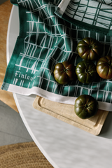 70910-3435-17-10_2; Finlayson Coronna Keittiöpyyhe 2 kpl Tummanvihreä / 50x70 cm