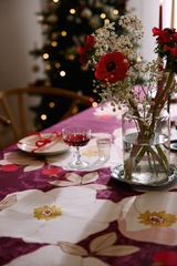 80419-5489-01-06_3; Finlayson Rosa Pöytäliina Luumu / 145x250 cm