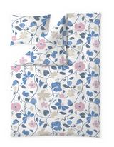 60653-4287-10-06; Finlayson Unelma Pussilakanasetti Sininen / Vaaleanpunainen / 150x210 + 50x60 cm