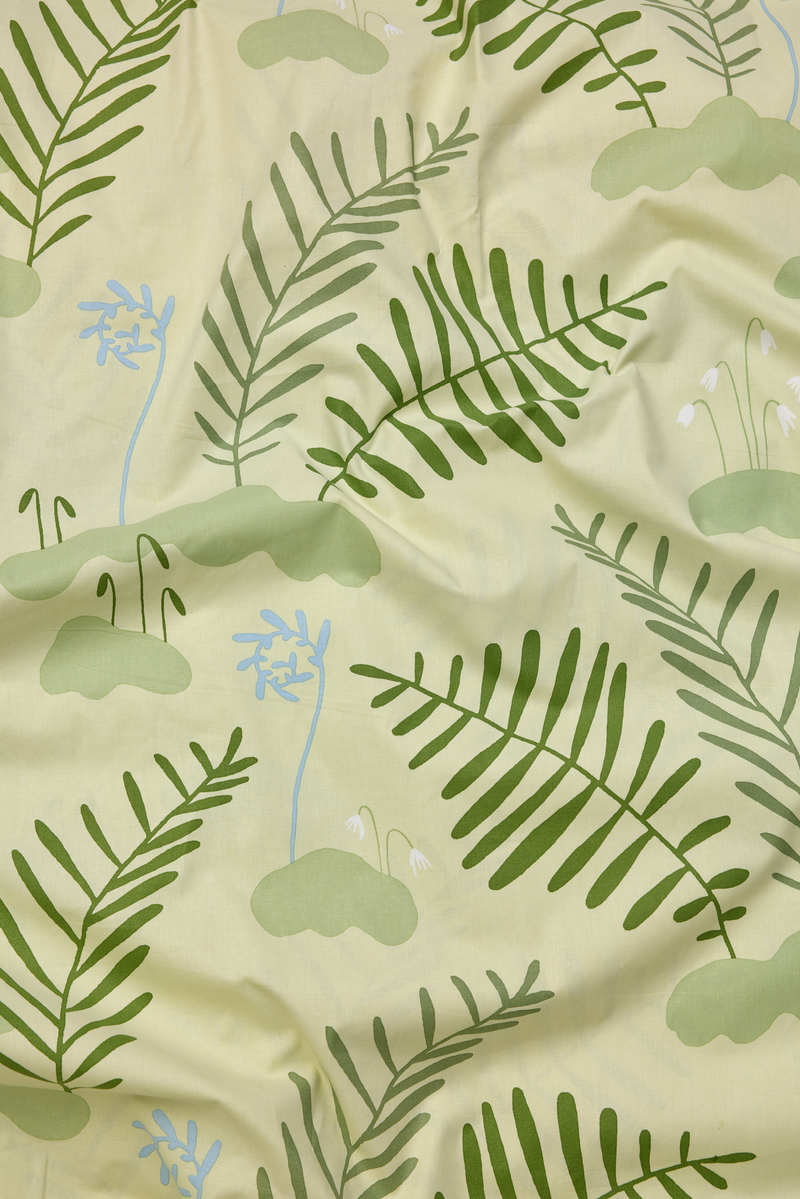 60652-5464-03-06_1; Finlayson Sammaleinen Pussilakanasetti Vaaleanvihreä / 150x210 + 50x60 cm 