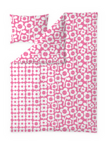 60652-5492-03-06; Finlayson Kukkariemu Pussilakanasetti Pinkki / 150x210 + 50x60 cm 