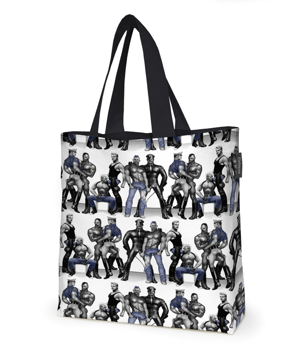 80221-4865-01-10; Finlayson Tom of Finland Blue Squad Kassi Musta / Sininen / 45x42 cm 