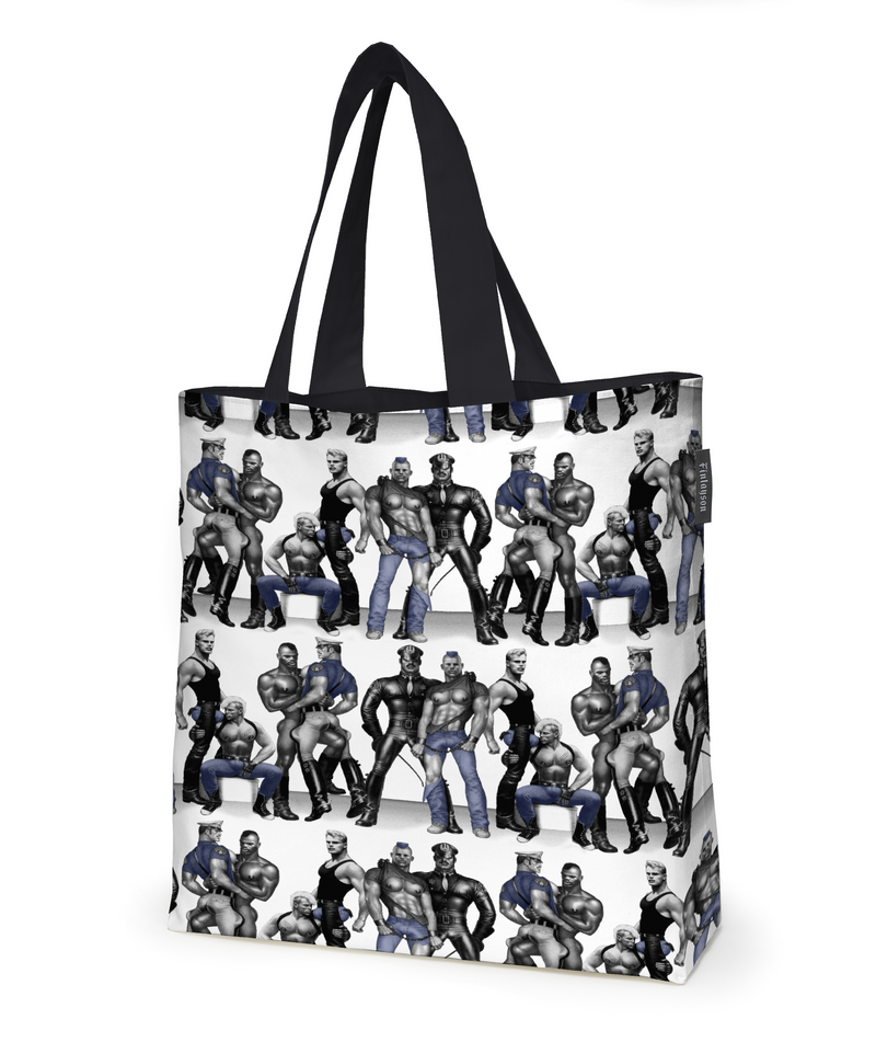 80221-4865-01-10; Finlayson Tom of Finland Blue Squad Kassi Musta / Sininen / 45x42 cm 