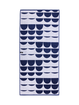 70074-4674-05-06_2; Finlayson Pajatso Kylpypyyhe Tummansininen / Valkoinen / 70x150 cm 