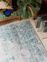 102160-7100_1; 104542-7100_1; Finlayson Topaasi Midfloor Rug Salvianvihreä / 140x200 cm 