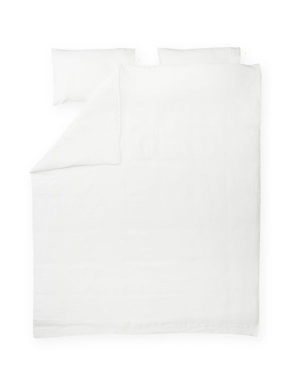 60755-0200-02-05; Finlayson Jesus Parivuoteen pellavapussilakanasetti Valkoinen / 240x220 + 50x75 cm 