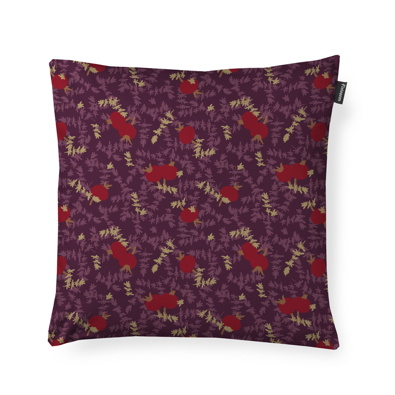 80813-5498-01-04; Finlayson Ruusunmarja Koristetyynynpäällinen Luumu / 48x48 cm 