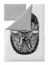 60674-5233-01-06; Finlayson Siili Vauvan pussilakanasetti Musta / Valkoinen / 85x125 + 40x60 cm 