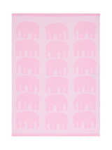 70940-4547-08-10_5; Finlayson Elefantti Keittiöpyyhe 2 kpl Vaaleanpunainen / Valkoinen / 50x70 cm 