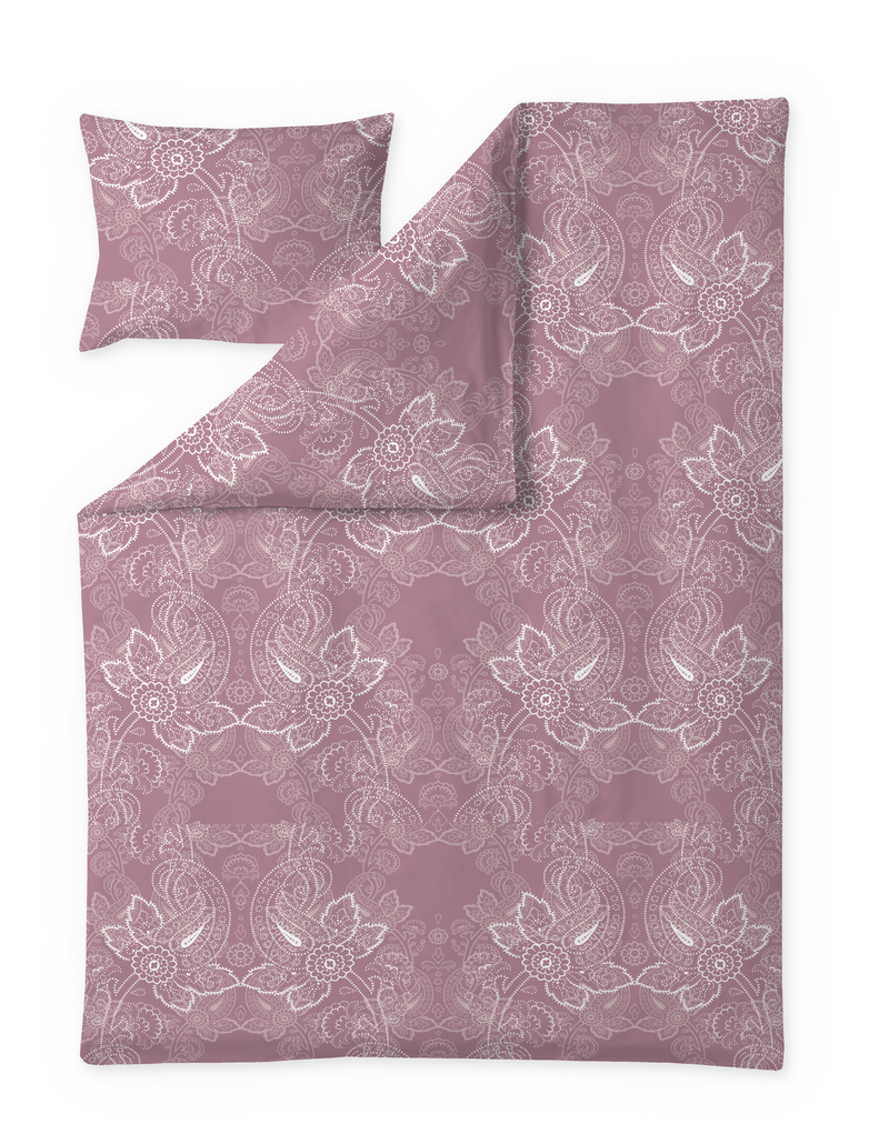 60714-4546-14-06; Finlayson Viktoria Tencel-puuvillapussilakanasetti Roosa / 150x210 + 50x60 cm 