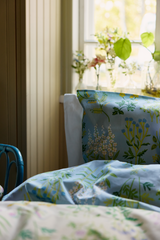 60682-5502-01-05_1; 60652-5502-01-06_1; Finlayson Joutomaa Pussilakanasetti Vaaleansininen / Vihreä / 150x210 + 50x60 cm 