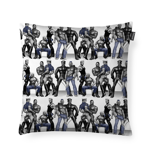 80813-4865-01-04; Finlayson Tom of Finland Blue Squad Koristetyynynpäällinen Musta / Sininen / 48x48 cm 
