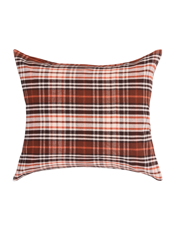 60256-1951-01-10; Finlayson Reino Flanellityynyliina Ruskea / 50x60 cm 