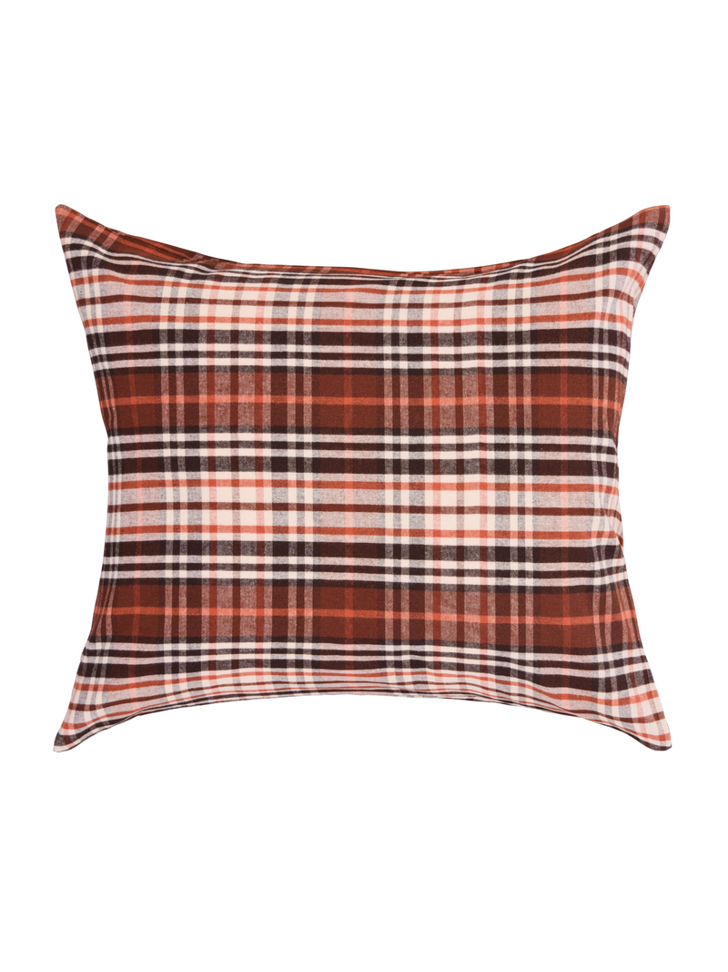 60256-1951-01-10; Finlayson Reino Flanellityynyliina Ruskea / 50x60 cm 