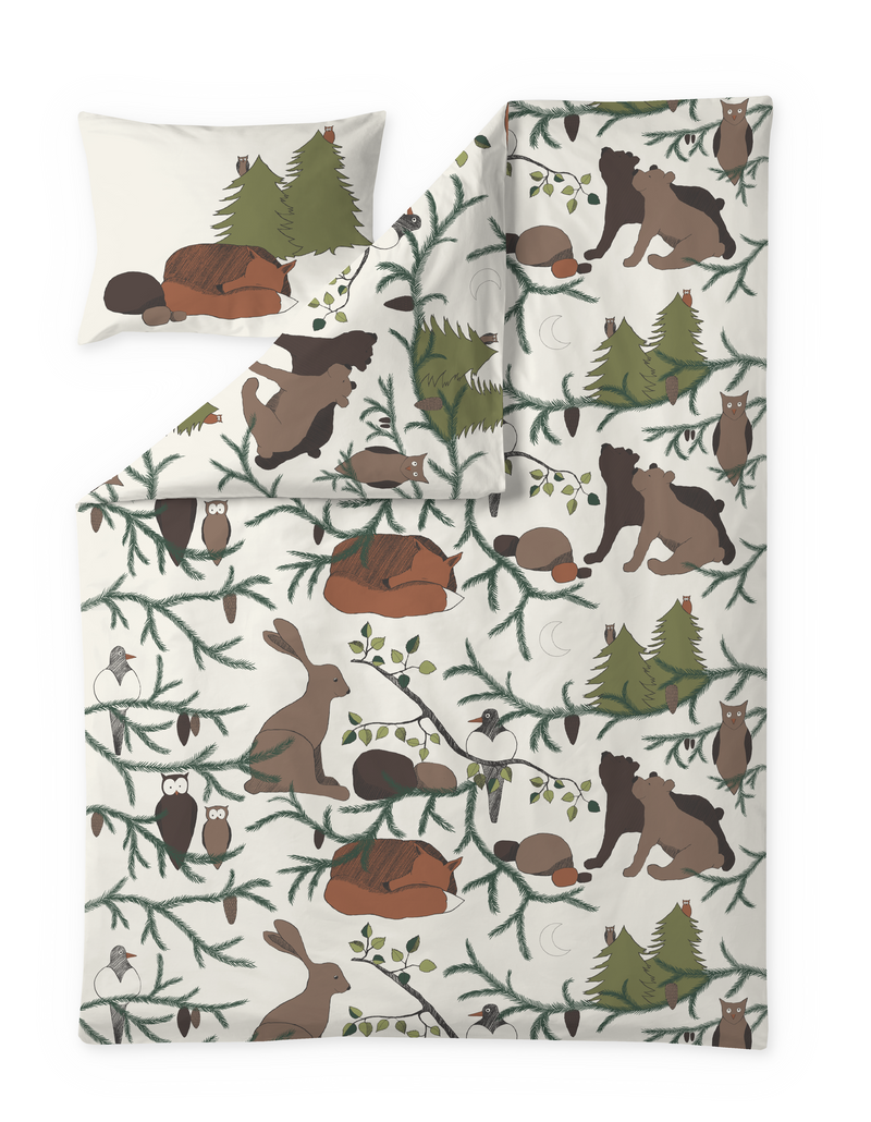 60657-4322-01-06; Finlayson Iltasatu Pussilakanasetti Luonnonvalkoinen / 150x210 + 50x60 cm 